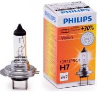 Лампа H7 12V 55W PX26d (PHILIPS) +30% premium/vision