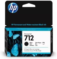 Картридж для печати HP Картридж HP 712 3ED70A вид печати струйный, цвет Черный, емкость 38мл