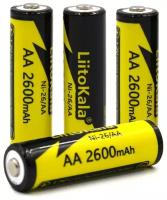 Аккумулятор LiitoKala Ni-26 AA Ni-Mh 2600 мА·ч 1.2V (4штуки)