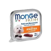 корм для собак Monge Fresh, утка 1 уп. х 1 шт. х 100 г