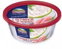 Сыр Hochland творожный с ветчиной и зеленью 60%, 140 г