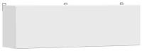 Шкаф навесной Россия Грейс белый текстурный 100х26.6х30 см