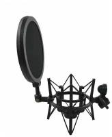 Паук для микрофона с поп-фильтром YL-100 (наружная резьба)