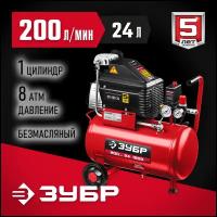 Безмасляный ЗУБР КП-200-24, 24 л, 1.5 кВт