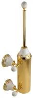 Ершик настенный, колба металл, керамика с декором/золото Migliore PROVANCE 17693