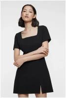 Платье мини приталенное с разрезом на бедре Befree 2321483558-50-L черный размер L