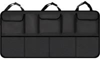 Подвесная сумка органайзер для хранения на спинке автомобильного сидения водонепроницаемая сумка в багажник автомобиля 52 х 108 см (Черный)