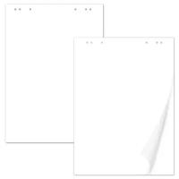 Блок бумаги для флипчарта Brauberg 67,5*98 см, 20 белых листов, 5 блоков в упаковке