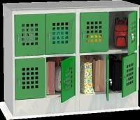 Шкаф для ручной клади ШМ-С 24-30 зелёный