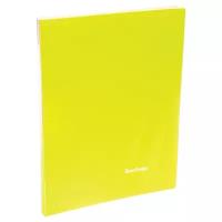 Berlingo Папка с зажимом Neon A4, пластик, неоновый желтый