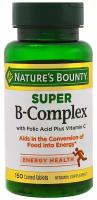 Nature's Bounty Super B-Complex (Супер комплекс витаминов В с фолиевой кислотой и витамином С) 150 таблеток