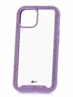 Чехол для iPhone 13 Kruche Armor Splash Purple, противоударная накладка, защитный силиконовый бампер 360, прозрачный ударопрочный кейс, защита камеры