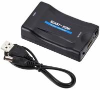 Конвертер SCART - HDMI с кабелем питания(USB)