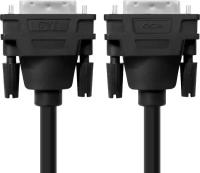 Greenconnect Кабель DVI-D 1.0m, черный, OD 8.5mm, 28/28 AWG, DVI/DVI, 25M/25M, GCR-DM2DMC-1.0m, двойной экран