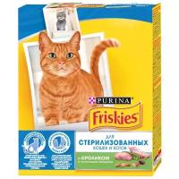 Сухой корм для стерилизованных кошек Friskies с кроликом и полезными овощами