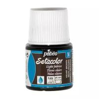 Pebeo Краска для светлых тканей Setacolor, 45 мл, 14 коричневый вельвет