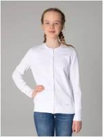 Джемпер,кардиган повседневного гардероба, школьная одежда для девочки / Белый слон 5345 р.140