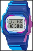 Наручные часы CASIO G-Shock DWE-5600PR-2, синий, черный