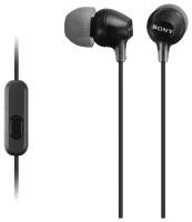 Наушники Sony MDR-EX15AP, mini jack 3.5 mm, черный