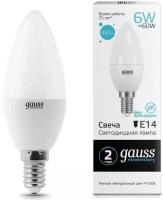 Светодиодная лампа Gauss LED Elementary Candle 6W E14 4100K