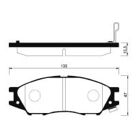 Колодки тормозные SANGSIN SP1156 передние