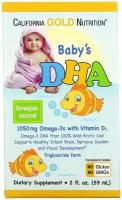 California Gold Nutrition Baby's DHA Omega-3 with vitamin D3 фл., 59 мл, 270 г