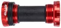 Каретка стандарта BSA под резьбовой кареточный стакан ZTTO, закрытые промышленные подшипники, диаметр оси: 24 мм, красный