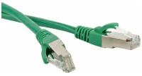 Патч-корд Hyperline PC-LPM-STP-RJ45-RJ45-C5e-10M-LSZH-GN F/UTP, экранированный, Cat.5е (100% Fluke Component Tested), LSZH, 10 м, зеленый