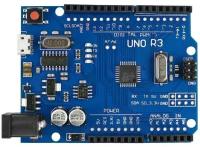 Плата контроллера Arduino Uno R3 Micro-USB (ATMega 328P / CH340G), Arduino IDE совместимая