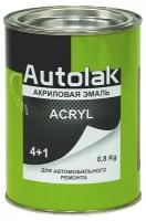 Автоэмаль Autolak - 601 Черная (Акриловая) 0,8 кг