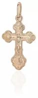 Православный крестик из золота с распятием 01Р010426 Эстет