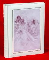 Фотоальбом свадебный «Холст» на 200 фото 10х15 см, кармашки