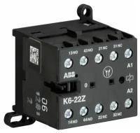 K-6-22-Z Миниконтактор 3A 2НО+2НЗ катушка 220В AC ABB, GJH1211001R8220