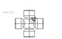 Крестовина Карданного Вала Ford Transit 71-90, Volvo 740, 760, Opel Frontera GKN (Loebro) арт. U110