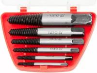 Экстракторы болтов набор 6 штук, 3-25 мм, YATO, материал GCR15, экстракторы обломанных болтов