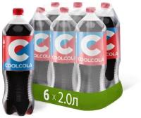 Газированный напиток Очаково Cool Cola, 2 л, пластиковая бутылка, 6 шт