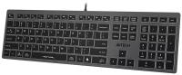 Клавиатура A4TECH Fstyler FX60, USB, серый [fx60 grey / white]