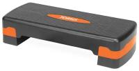 Степ-платформа TORRES, размер: 64*28*10/15 см, цвет: оранжевый, черный