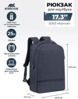 Рюкзак для ноутбука RIVACASE 8365 black 17.3
