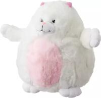 Мягкая игрушка Abtoys Кошка белая с розовым 20 см