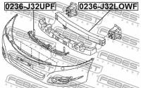 Усилитель бампера переднего, 0236J32UPF FEBEST 0236-J32UPF