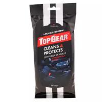 Салфетка влажная TOP GEAR CLEANS&PROTECTS для ухода за кожаным салоном автомобиля (25 шт) Top Gear 48237