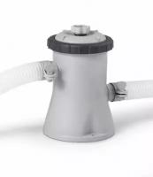 Насос-фильтр Intex/картриджный насос для каркасного и надувного бассейна/насос-фильтр с производительностью 1250 л/ч/серый