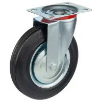 Колесо поворотное Стелла-техник 4001-200 диаметр 200мм, грузоподъемность 185кг, резина, металл