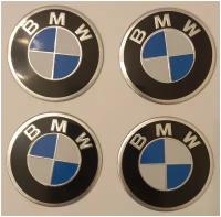 Наклейки на колесные диски BMW БМВ / Наклейки на колесо / Наклейка на колпак / D 60 mm
