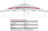 Лист №4 Рессора задняя для грузовиков производства ПАО КамАЗ 65115, 43118 11 листов