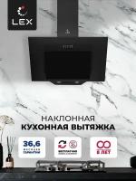 Вытяжка каминная Lex MIRA 500 BLACK черный управление: кнопочное (1 мотор)