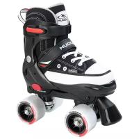 Раздвижные ролики-квады HUDORA Roller Skate, чёрный 22031