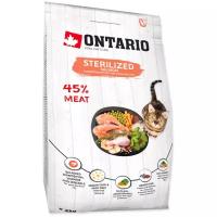 Ontario Для стерилизованных кошек с лососем (Ontario Cat Sterilised Salmon) 213-10775, 2 кг