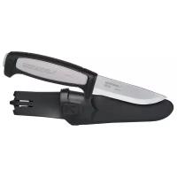 Нож Morakniv Robust, углеродистая сталь, черный/серый